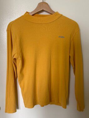 Bossini Kids Yellow Mock Neck Long Sleeve Top Sweatshirt 150 / S